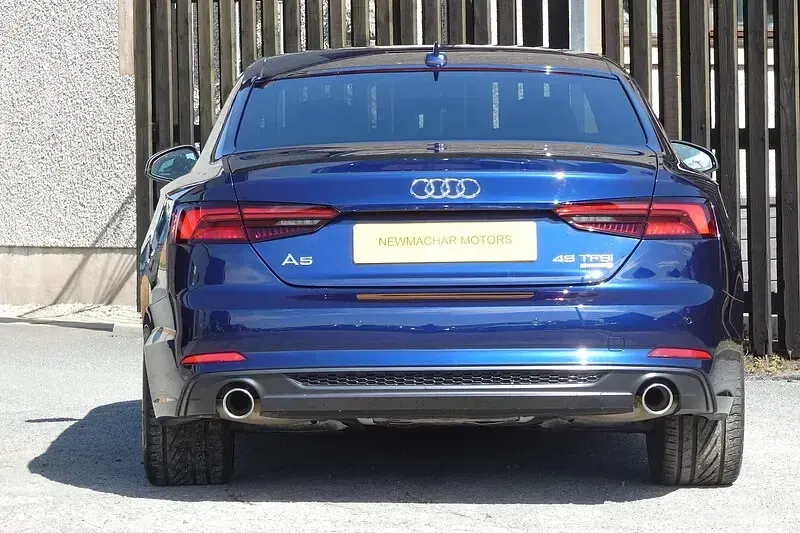 Used Audi A5 Black Edition 245 HP (180 kW) 2019 Blue Coupe