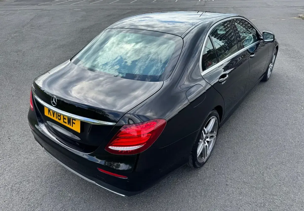 Used Mercedes E220 AMG line 194 HP (142 kW) 2018 Black Sedan