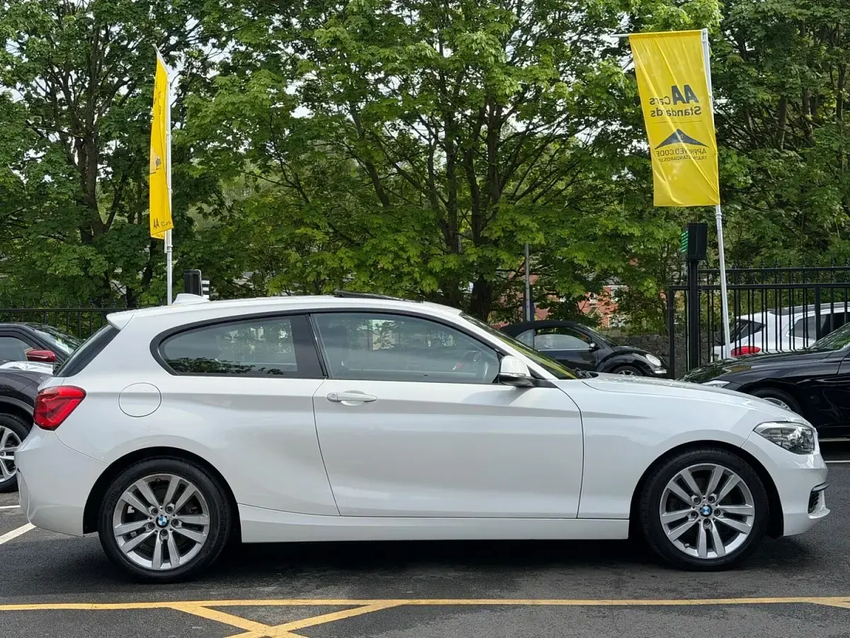 Used BMW 120 Sport Line 2017 White Hatchback