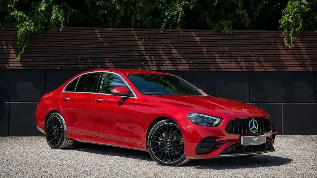 Used Mercedes E220 AMG Line Premium 2021 Red Sedan