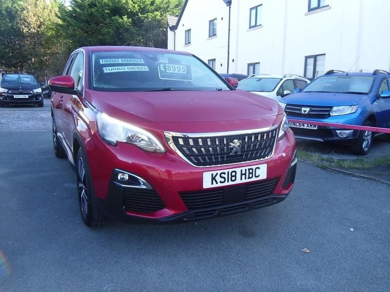 Red Used 2018 Peugeot 3008 Active Hatchback | £8,995 (Expensive) - Image 1/4