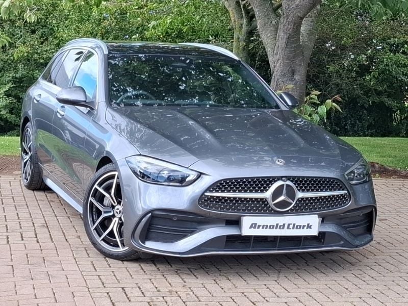 Selenite grey metallic Used 2023 Mercedes C200 AMG Line Premium Plus Estate | £33,498 (Expensive) - Image 1/4