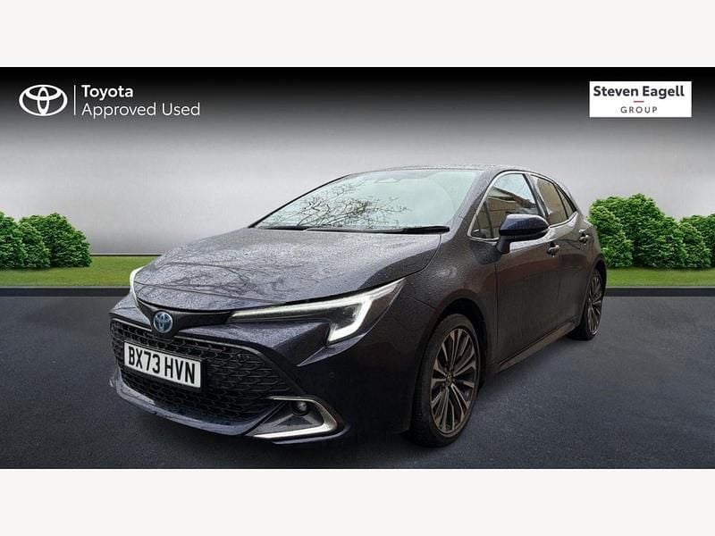 Used Toyota Corolla Design 196 HP (144 kW) 2023 Blue Hatchback