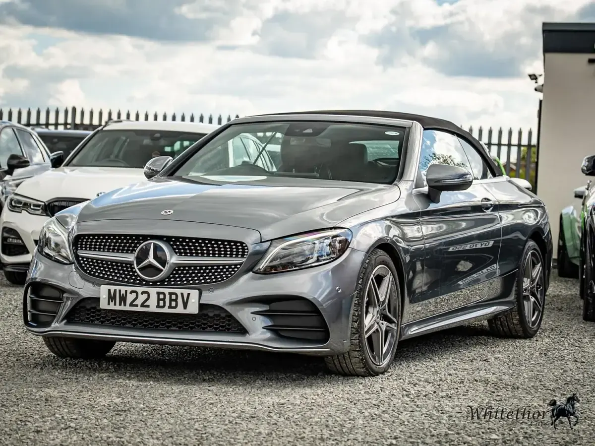 Used Mercedes C200 AMG line 2022 Grey Cabriolet