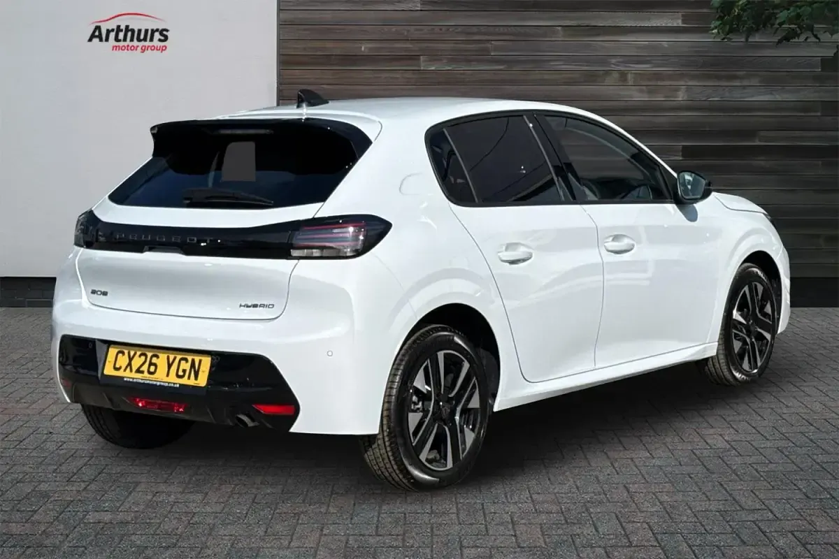 New Peugeot 208 Allure 2026 White Hatchback