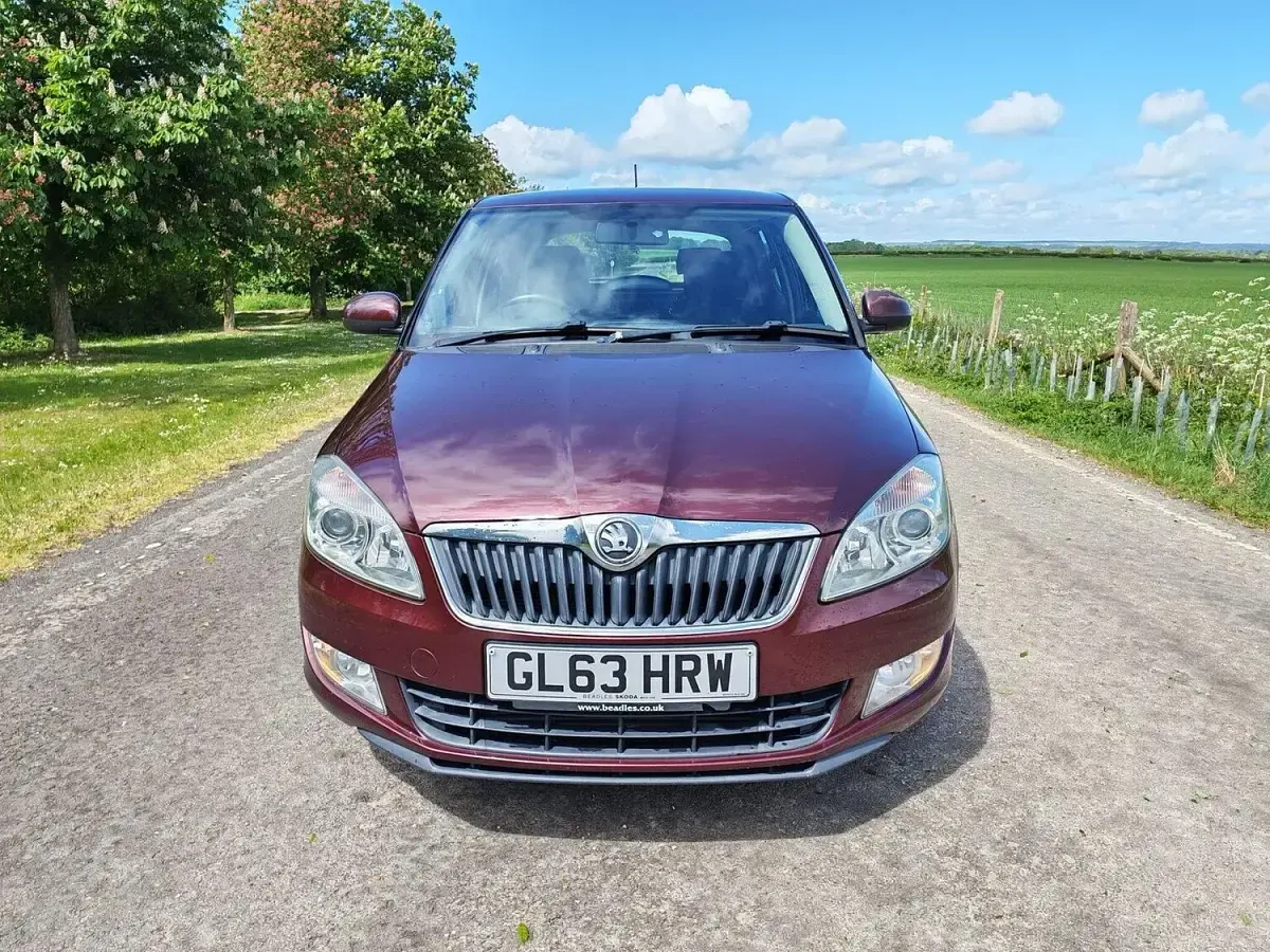 Used Skoda Fabia Elegance 90 HP (66 kW) 2014 Red Hatchback