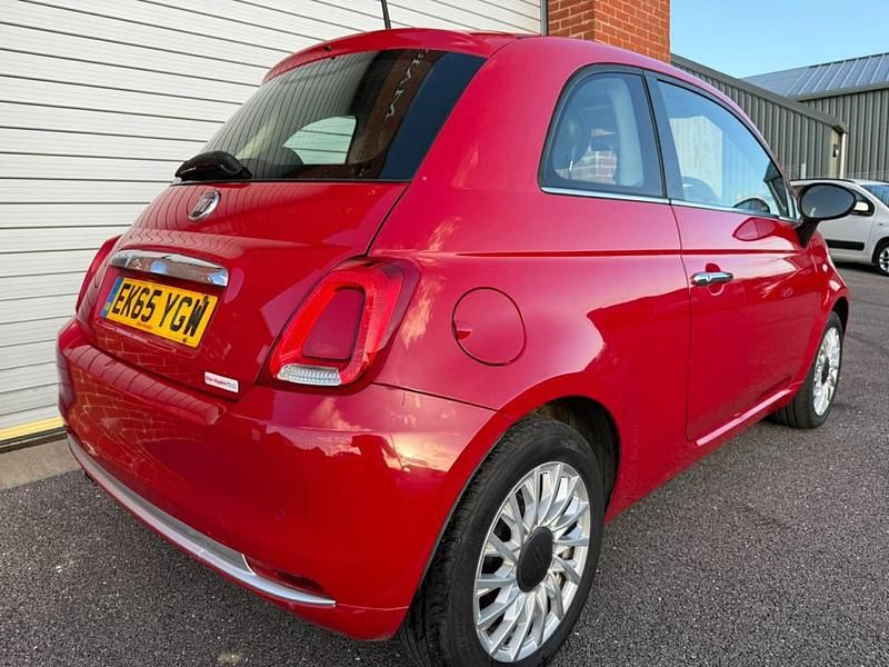 Used Fiat 500 Lounge 69 HP (50 kW) 2015 Red Hatchback