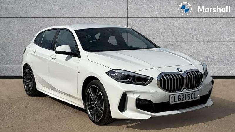 Alpine white Used 2021 BMW 118 M Sport Hatchback | £18,631 (Fair price) - Image 1/4