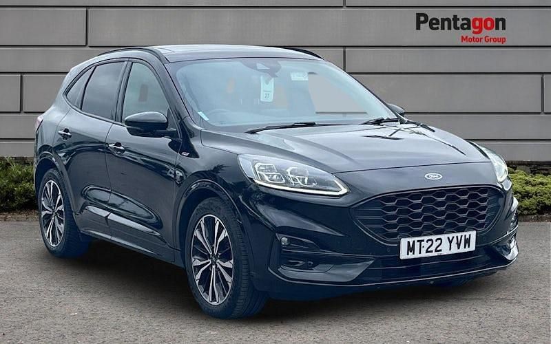 Black Used 2022 Ford Kuga ST-Line X SUV | £20,495 (Fair price) - Image 1/4