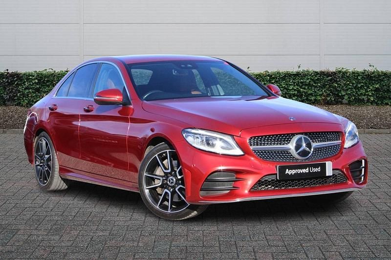 Used Mercedes C300 AMG line 2020 Red Sedan