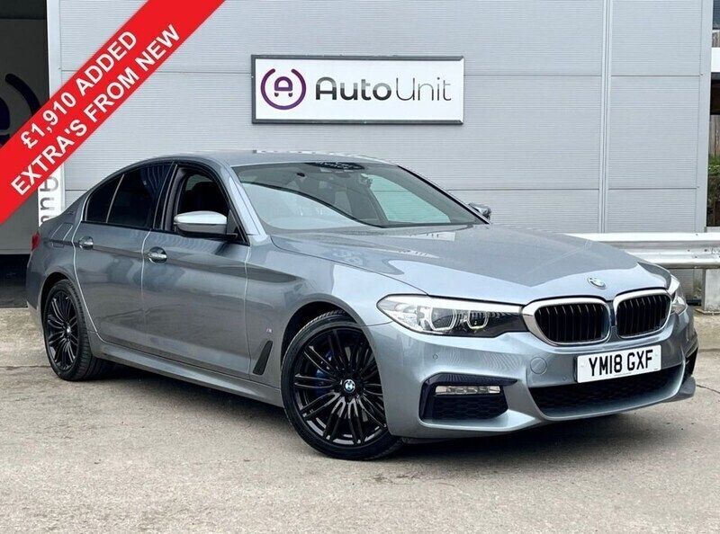 Blue Used 2018 BMW 530e M Sport Sedan | £17,690 (Fair price) - Image 1/4