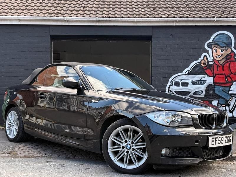 Black Used 2010 BMW 120 Cabriolet M Sport Cabriolet | £2,395 (Good price) - Image 1/4