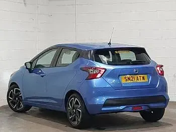 Used Nissan Micra Acenta 92 HP (67 kW) 2021 Blue Hatchback