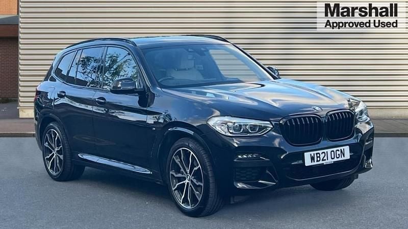 Black Used 2021 BMW X3 M Sport SUV | £24,997 (Good price) - Image 1/4