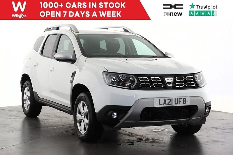 White Used 2021 Dacia Duster Comfort SUV | £11,399 (Good price) - Image 1/3