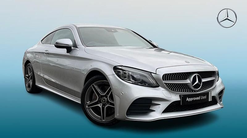 Silver Used 2019 Mercedes C300 AMG Line Premium Coupe | £21,495 (Fair price) - Image 1/4