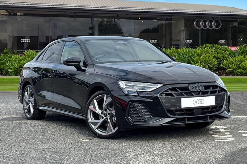 Black New 2025 Audi A3 Black Edition Sedan | £35,070 (Good price) - Image 1/4