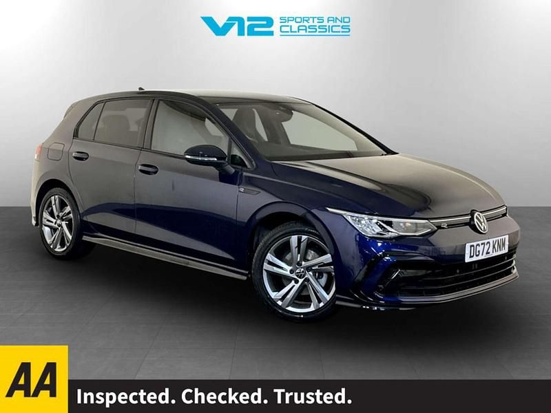 Used VW Golf VIII R-line 130 HP (95 kW) 2022 Blue Hatchback