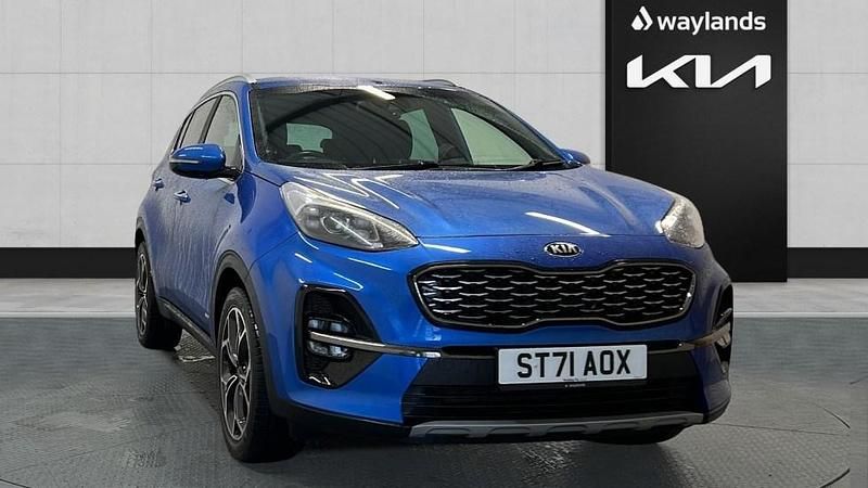 Blue Used 2021 Kia Sportage GT-Line SUV | £19,390 (Fair price) - Image 1/4