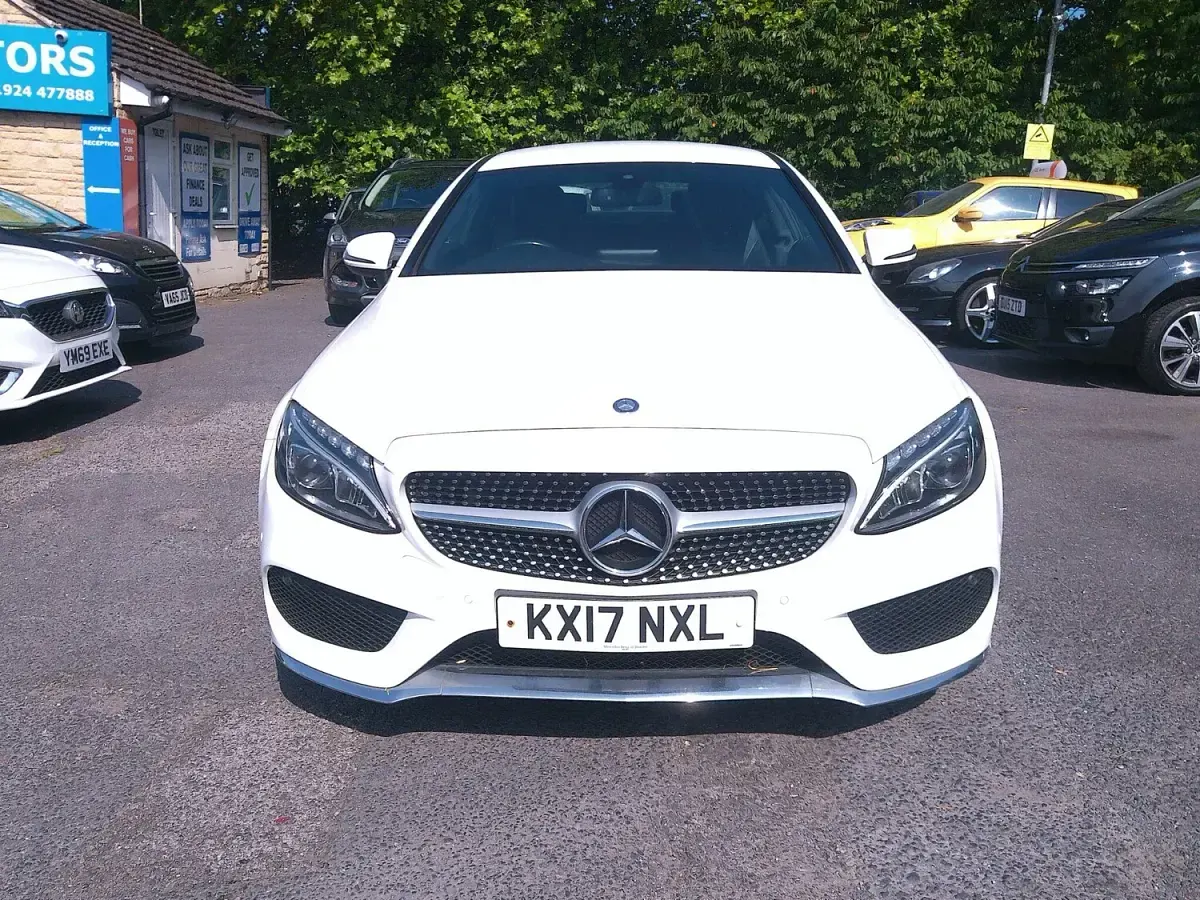 Used Mercedes C220 AMG line 2017 White Coupe