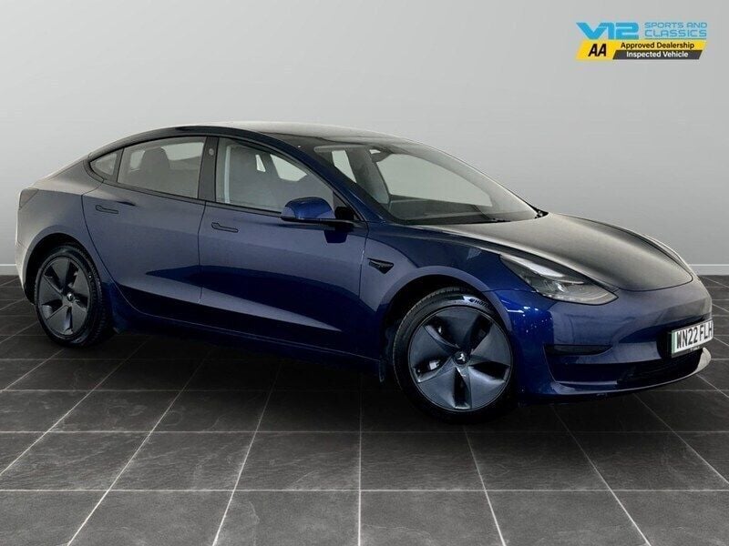 Blue Used 2022 Tesla Model 3 Standard Range Plus Sedan | £12,495 (Super price) - Image 1/2