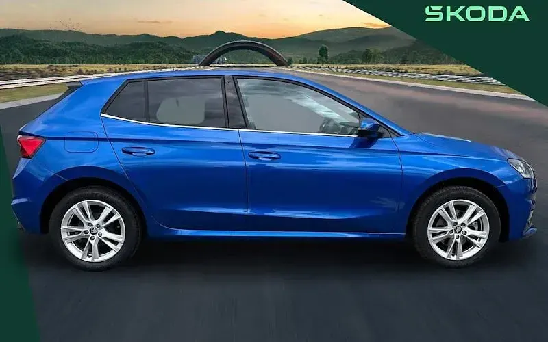 Used Skoda Fabia SE L 116 HP (85 kW) 2025 Race blue metallic Hatchback