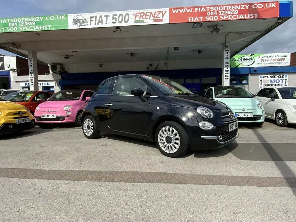 Used Fiat 500 Lounge 69 HP (50 kW) 2017 Black Hatchback