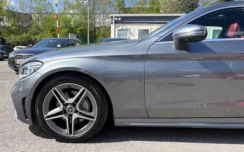 Used Mercedes C200 AMG Line Premium Plus 184 HP (135 kW) 2018 Grey Coupe