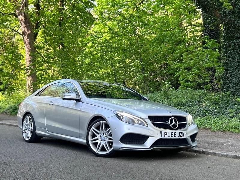 Used Mercedes E220 AMG line 2016 Silver Coupe