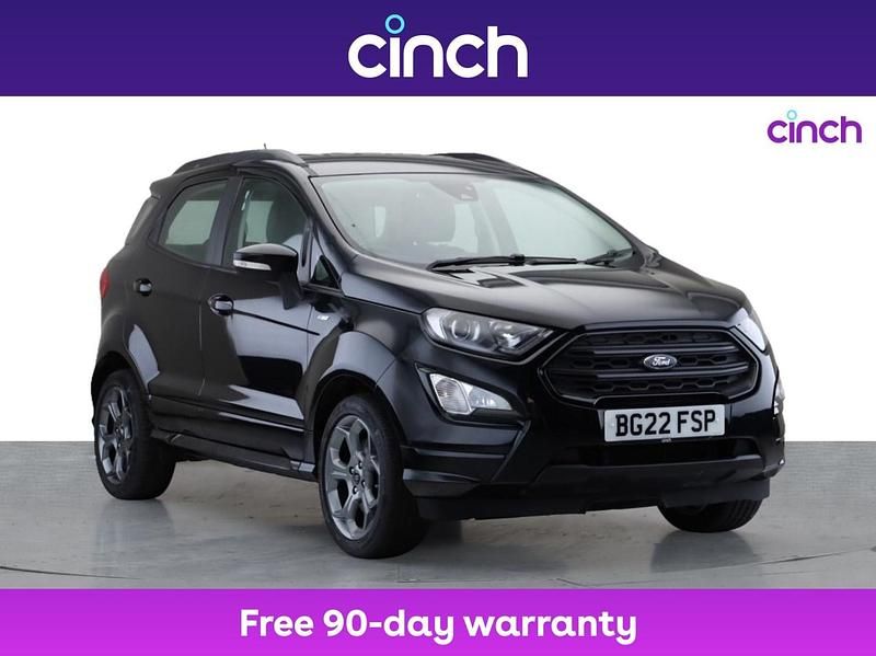 Black Used 2022 Ford Ecosport ST-Line SUV | £11,099 (Fair price) - Image 1/3