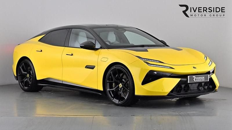 Solar yellow Used 2025 Lotus Emeya Hatchback | £84,990 (A bit pricey) - Image 1/4