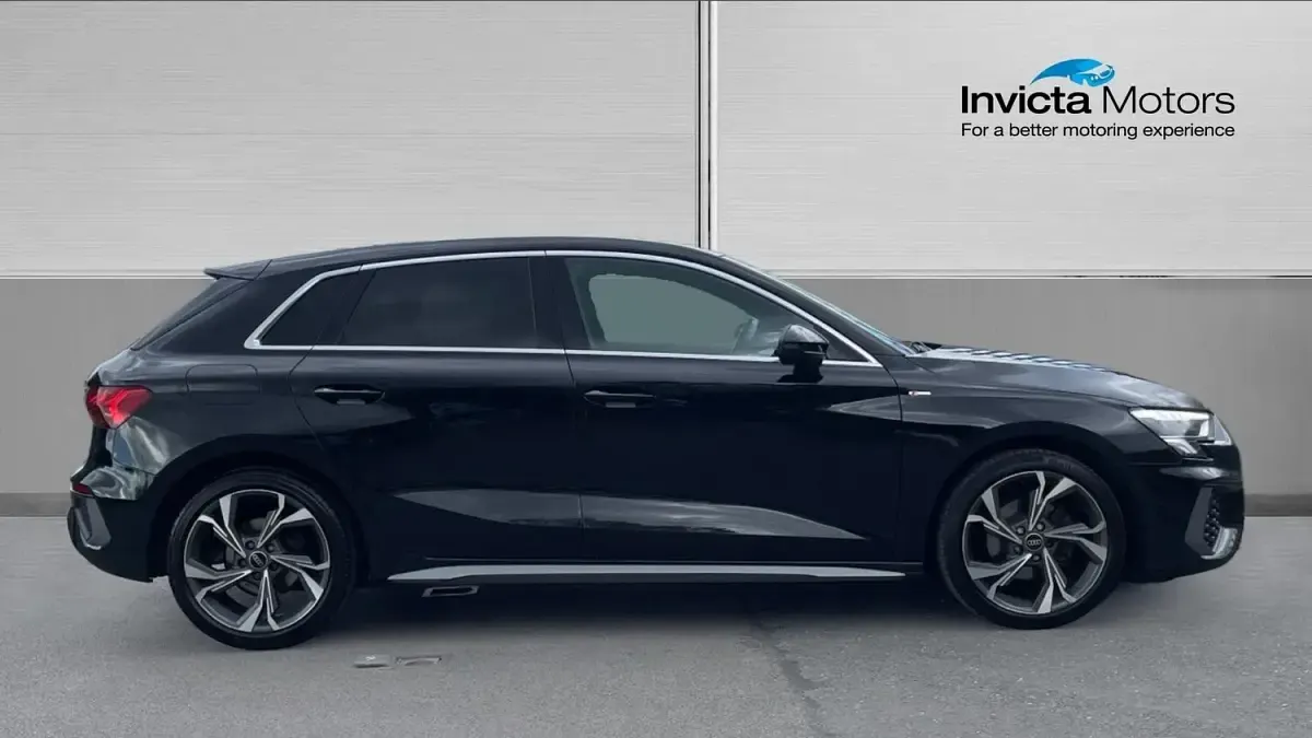 Used Audi A3 S-Line 110 HP (80 kW) 2023 Black Sedan