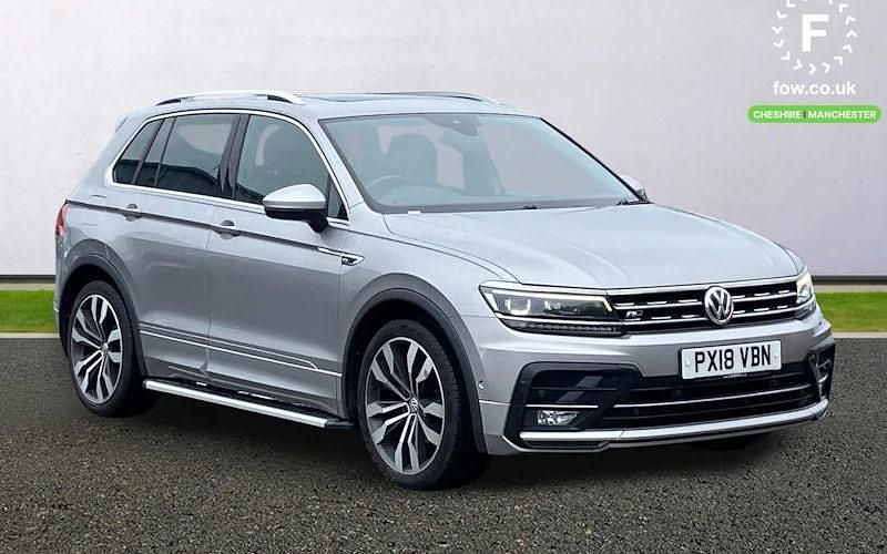 Used VW Tiguan R-line 150 HP (110 kW) 2018 Silver SUV