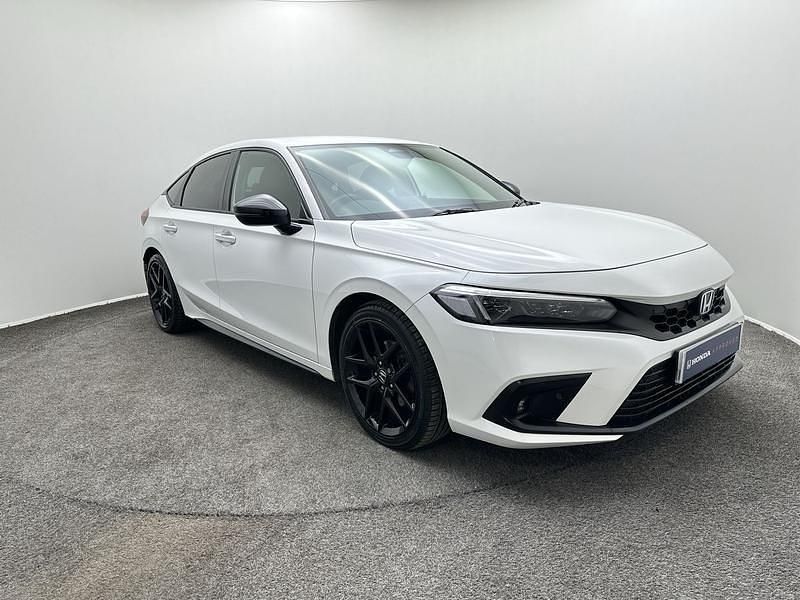 Used Honda Civic Sport 2023 White Hatchback
