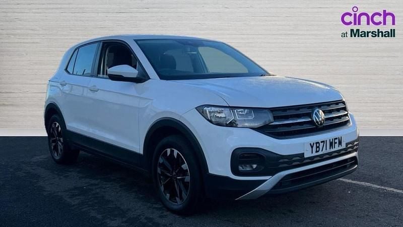 White Used 2022 VW T-Cross S SUV | £13,075 (Fair price) - Image 1/4
