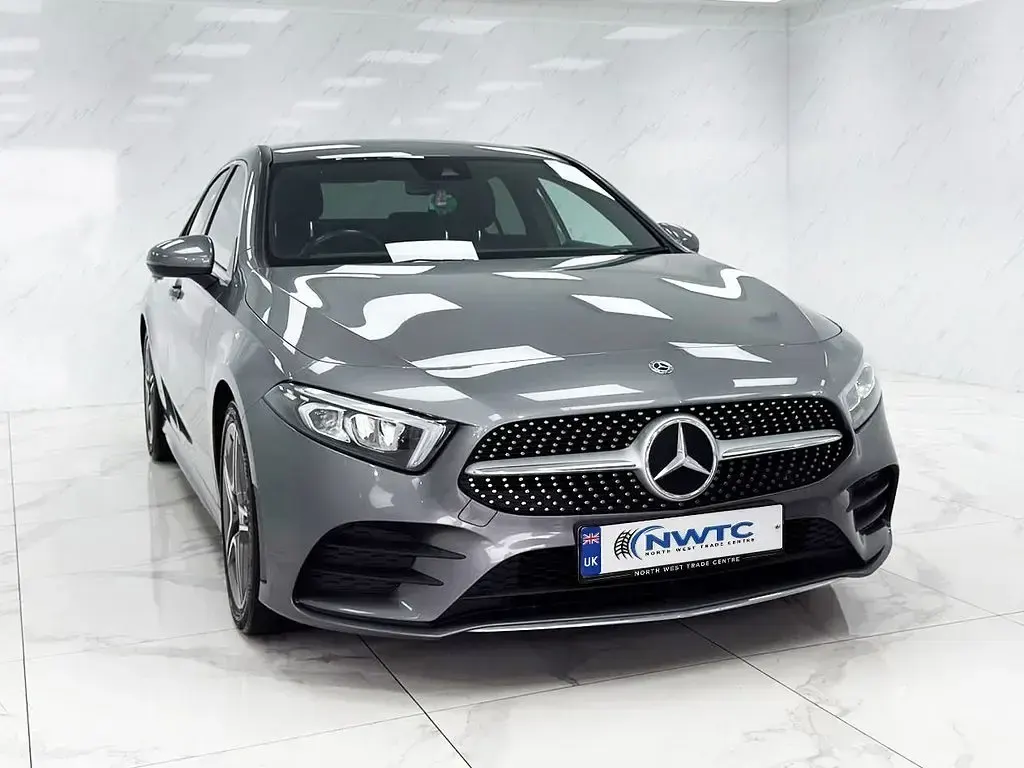 Used Mercedes A200 AMG line 163 HP (119 kW) 2019 Grey Sedan