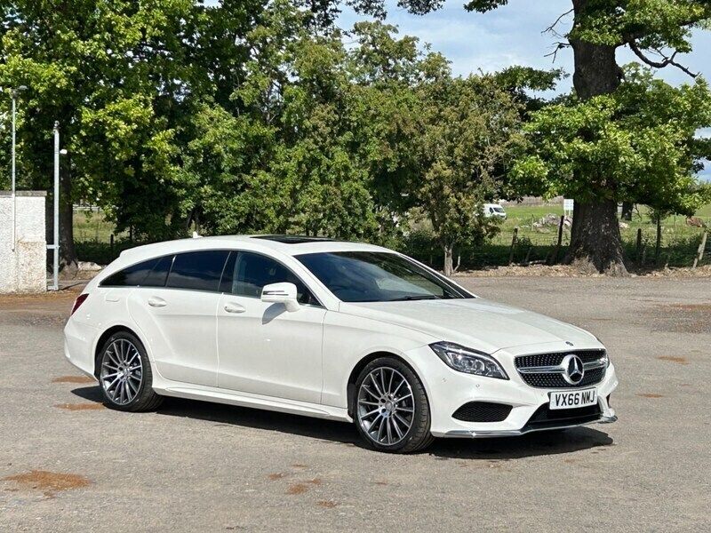 White Used 2016 Mercedes CLS220 AMG Line Premium Estate | £16,695 (Fair price) - Image 1/4