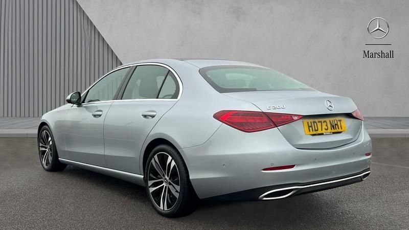 Used Mercedes C200 Exclusive Luxury 204 HP (150 kW) 2023 Hightech silver metallic