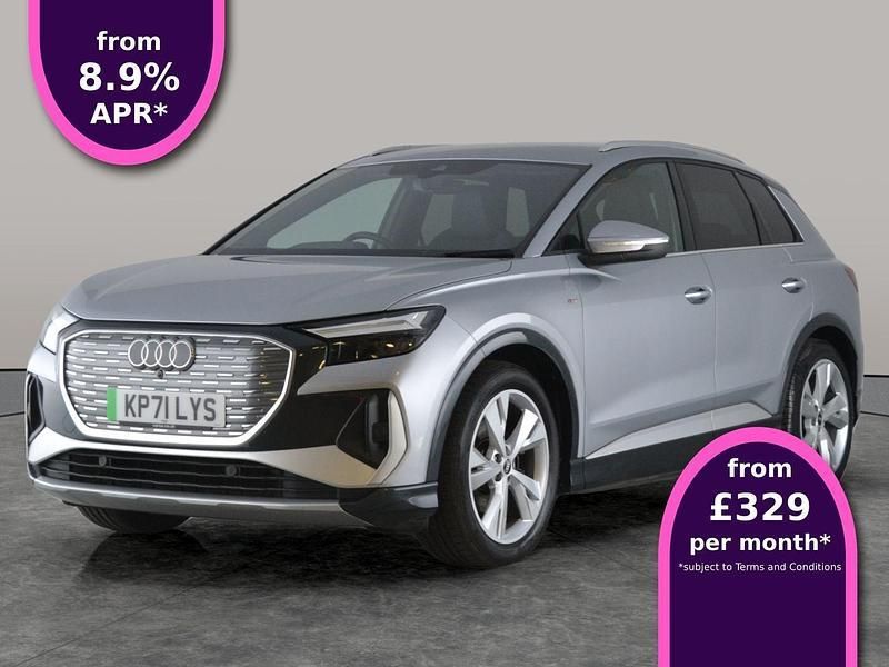 Silver Used 2021 Audi Q4 e-tron S-Line SUV | £21,961 (Good price) - Image 1/3
