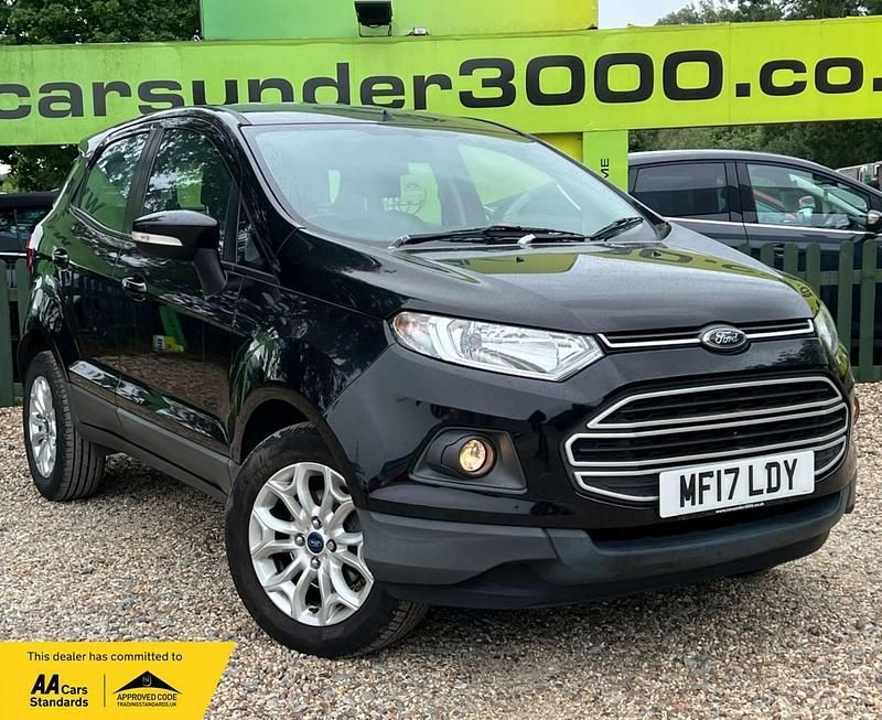Black Used 2017 Ford Ecosport Zetec SUV | £5,575 (Fair price) - Image 1/4