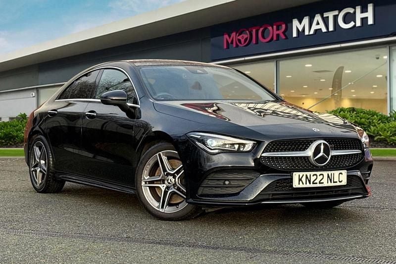 Black Used 2022 Mercedes CLA250 AMG line Sedan | £24,849 (Good price) - Image 1/4
