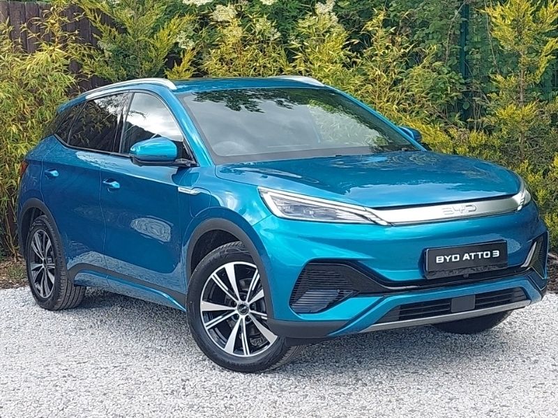 Blue New 2025 BYD Atto 3 Comfort SUV | £35,595 (A bit pricey) - Image 1/4