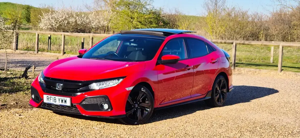 Used Honda Civic Sport Plus 182 HP (133 kW) 2018 Red Hatchback