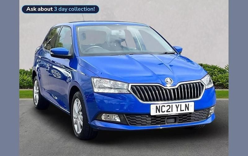 Blue Used 2021 Skoda Fabia SE Hatchback | £11,025 (Good price) - Image 1/4