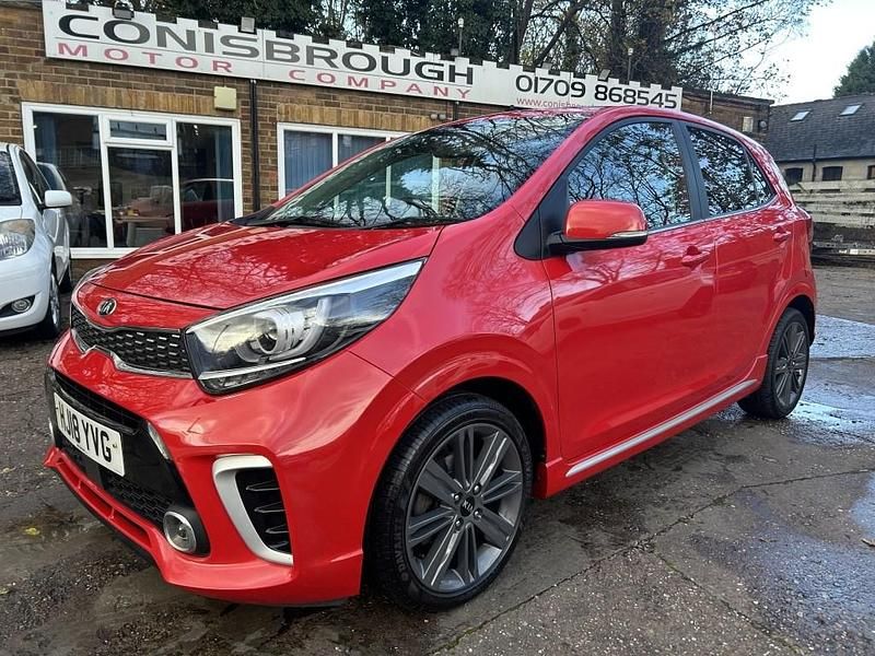 Red Used 2018 Kia Picanto GT-Line Hatchback | £7,695 (Fair price) - Image 1/4