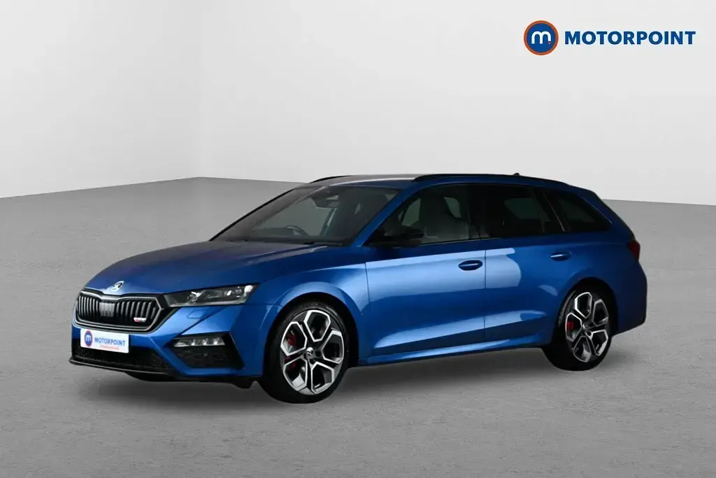 Used Skoda Octavia vRS 190 HP (139 kW) 2021 Blue Estate
