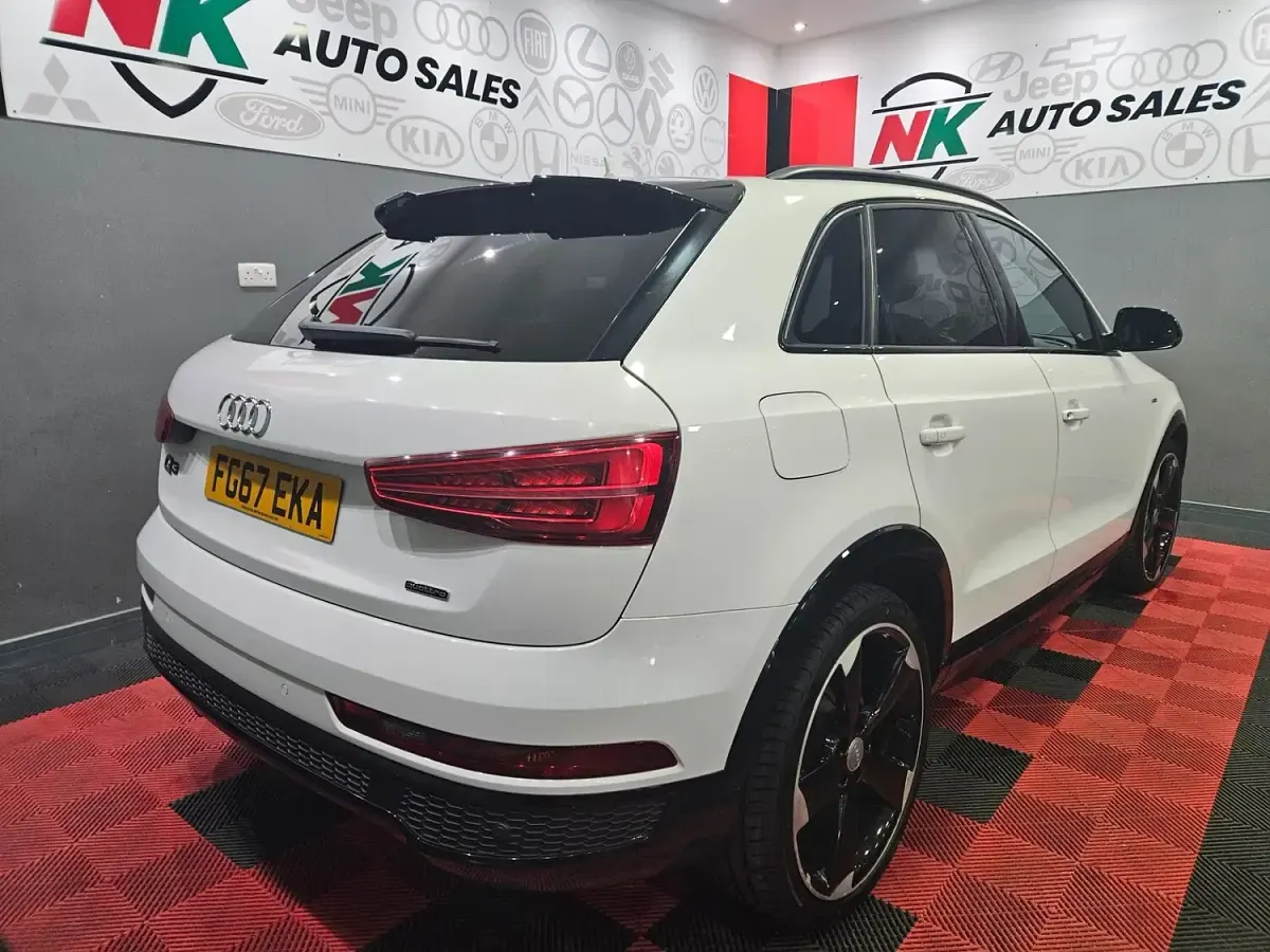 Used Audi Q3 Black Edition 184 HP (135 kW) 2017 White SUV