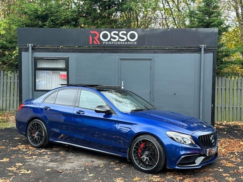 Blue Used 2015 Mercedes C63 AMG Premium Sedan | £30,990 (Expensive) - Image 1/3