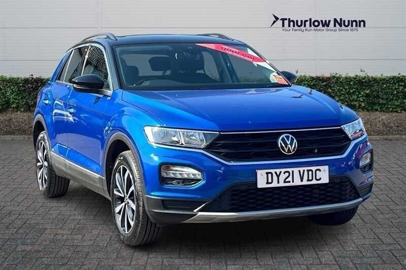 Blue Used 2021 VW T-Roc Design SUV | £17,679 (Fair price) - Image 1/4