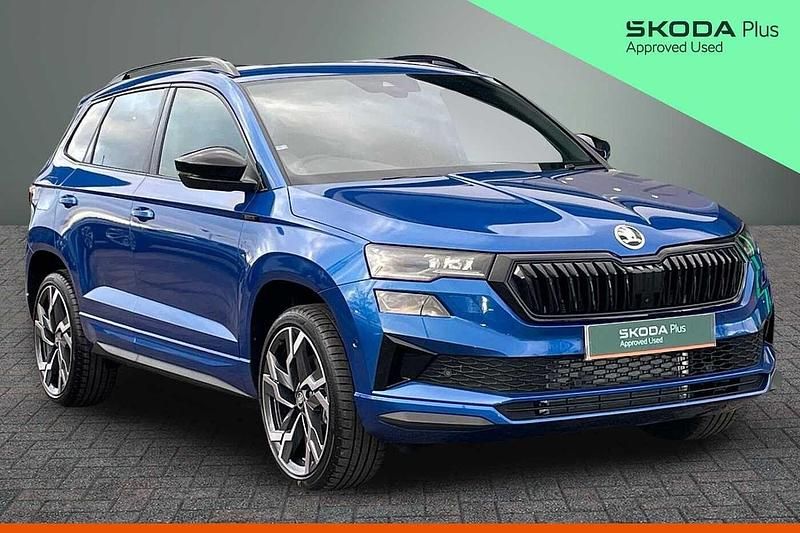Used Skoda Karoq SportLine 110 HP (80 kW) 2025 Race blue metallic SUV